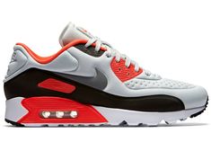 Nike Air Max 90 Ultra Infared - 845039-006 Nike Air Max 90 Mens, Nike Fashion Sneakers, Nike Shoes Air Max, Nike Free Shoes, Sneakers Men Fashion, Dream Shoes, Nike Air Max 90, Sneaker Collection, Nike Sneakers