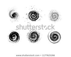 hand drawn spirals in black and white on a white background stock photo © shutterstocker