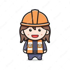 a woman wearing a hard hat and overalls