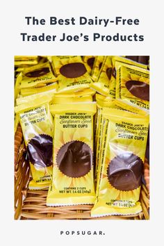 sunflower seed chocolates are on display in a wicker basket