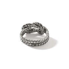 Classic Chain Link Love Knot Ring Sterling Silver Band width: 11.5mm Size: 7 Love Knot Ring, Mother Rings, Knot Ring, John Hardy, Love Knot, Classic Ring, Sterling Silver Bands, Chain Ring, Ring Sterling Silver