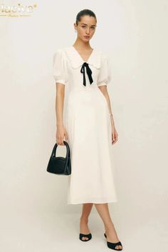 43642402603052|43642402635820|43642402668588 Elegant Fitted Midi Dress With Doll Collar, Puff Sleeve Short Sleeve Dress For Office, Elegant Semi-formal Puff Sleeve Dresses, Elegant Short Sleeve Puff Sleeve Dress For Formal Occasions, Elegant Puff Sleeve Short Sleeve Formal Dress, Elegant Formal Short-sleeved Puff Sleeve Dress, Classic Short Sleeve Puff Dress, Summer Office Puff Sleeve Short Dress, Summer Office Puff Sleeve Dress With Short Sleeves