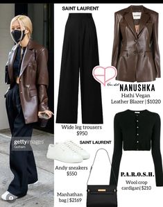 Kpop Outfits Blackpink, Korean Vegan, Leather Jacket Blazer, Fashion Outfits Korean, Korean Fashion Kpop, Sassy Outfit, Clueless Outfits, Fashion Kpop, Trendy Dress Outfits