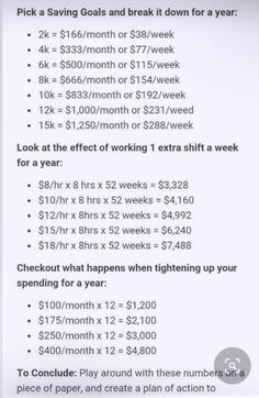 the pricing sheet for an exercise program is shown in this screenshoter's handout