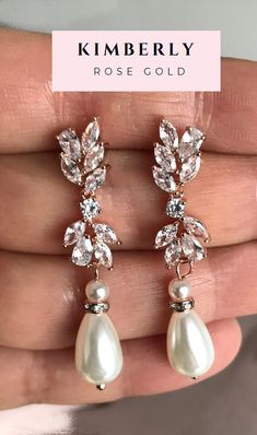 These are dainty, feminine cascading cubic zirconia teardrop wedding earrings. We apply high quality diamond simulant that will make you shine even more in your special day, absolutely goes with everything! These are sparkly and have wow factor so be ready to receive a lot of compliments and even being asked if these are real diamonds. Each stone is carefully prong set, not glued. Free shipping to the US if you spend more than $35. All earrings features high quality electroplating that does not Rose Gold Drop Bridal Earrings, Rose Gold Drop Bridal Earrings For Anniversary, Rose Gold Cubic Zirconia Drop Bridal Earrings, Elegant Rose Gold Teardrop Earrings For Anniversary, Elegant Pear-shaped Chandelier Earrings For Party, Glamorous Teardrop Bridal Earrings With Elegant Design, Glamorous Bridal Earrings With Pearl Drop, Glamorous Rose Gold Dangle Bridal Earrings, Rose Gold Cubic Zirconia Dangle Chandelier Earrings