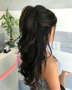 Love in Layers: Multi-Dimensional Valentine's Day Hair Ideas Blow Dry Hair, Haircuts For Long Hair, Hairstyles Ideas, Wedding Hair And Makeup, Long Curly Hair, Homecoming Hairstyles, Half Up Half Down, Bride Hairstyles, Gorgeous Hair