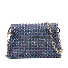 Maxi Roma Italian Handcrafted Crystal Bag | €299.00 Luxury Crossbody Evening Bag For Events, Luxury Shoulder Bag For Events, Luxury Rhinestone Shoulder Bag For Formal Occasions, Elegant Crystal Embellished Crossbody Bag, Luxury Evening Shoulder Bag For Events, Luxury Shoulder Evening Bag For Events, Luxury Rhinestone Shoulder Bag For Everyday Use, Luxury Embellished Crossbody Evening Bag, Luxury Blue Embellished Shoulder Bag