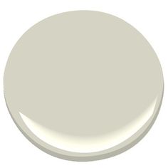 a white paint color with an oval shape on the top and bottom, it is light gray