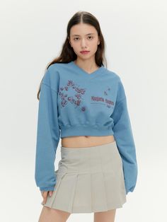 This star cherry crop sweatshirt by Margarin Fingers is a must-have item for the 23 FW collection. It features the loose fit for comfortable wear experience.- V-neck design to add appeal to the item- Season signature graphic print- Delicate shirring detail at the hem* Actual product color may vary from the images shown due to monitor resolution and brightness settings. For a more accurate representation of the product's color, please refer to the detailed images. Cropped Sweatshirt, Must Have Items, Crop Sweatshirt, Neck Designs, Must Haves, Cherry, Loose Fitting, Resolution, Top Outfits