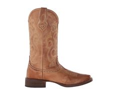 Women's Roper Classic Cowgirl | Zappos.com Western Brown Boots With Stitched Sole, Brown Western Boots With Stitched Sole, Plain Toe Boots For Ranch And Fall Season, Fitted Leather Mid-calf Boots For Ranch, Leather Boots With Almond Toe For Ranch, Fitted Boots With Snip Toe And Stitched Sole, Casual Leather Boots With Reinforced Stitching, Brown Leather Boots With Reinforced Stitching, Leather Almond Toe Boots For Ranch