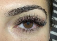 Full Set Hybrid Lashes, Hybrid Lash Extensions Natural Look, Hybrid Full Set Lashes, Eyelash Extensions Brown Eyes, Full Hybrid Lashes, Perfect Eyelash Extensions, Hybrid Vs Volume Lashes, Lash Extension Hybrid, Hybrid Wispy Eyelash Extensions Cat Eye