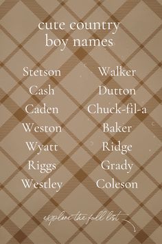 Yeeee-haw mama! On the hunt for cute baby names and love the vibe of Western baby names? These strong, rustic unique baby boy names are sooo dapper & stylish and we're seriously crushing on them for 2025! From Southern baby names to totally cowboy baby names, this cute baby boy names list is full of boy name ideas that are ACTUALLY COOL and trending  (SAVE this name inspiration & unique baby names to come back to!)