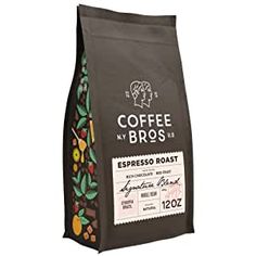 coffee bag with dark roast on the side