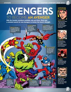 an image of avengerss to become an avengers character in the comic book's cover art