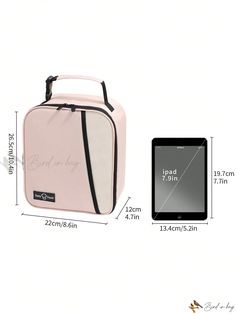 Bird in Bag - Portable Handheld Insulated Lunch Bag - Stylish Polyester Lunch Box for Women, Students, and Professionals - Ideal for Bento Boxes, Camping, picnics, work, and school - Perfect Travel Essential and Gift - 1Pc Portable Pink Lunch Box For Travel, Functional Pink Portable Lunch Bag, Paper Towel Storage, Lunch Boxes For Women, Laptop Briefcase, Monkey Plush, Bento Boxes, Leather Decor, Cute Monkey