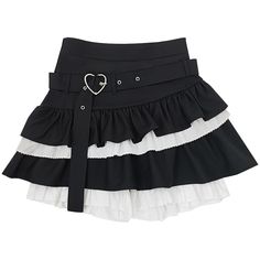 This skort features a high-waisted design, ensuring a flattering fit that accentuates the waistline. The standout detail is the charming heart buckle belt at the waist, adding a touch of playful elegance. The multi-layered skirt design provides a sense of depth and movement, embodying a cute, sweet, and lively aesthetic. Perfect for those who love to express their kawaii style, this skort is both fashionable and functional.  Please note that the price includes one skort only.   	 		 			Size 			S Summer High-waist Belted Skort, Summer High Waist Belted Skort, Summer High Waist Mini Skirt With Belt, High Waist Mini Skirt With Belt For Summer, Summer Mini Skort With Belt, Fitted Summer Skort With Belt, Fitted Skort With Belt For Summer, Fitted Belted Skort For Summer, High-waist Fitted Skort With Belt