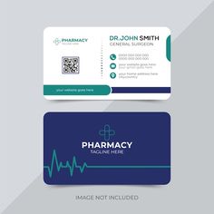 Vector professional healthcare business ... | Premium Vector #Freepik #vector #medical-emergency #diagnosis #ambulance #emergency-services Medical Card Design, Pharmacy Business, Company Card, Medical Business Card, Medical Card, Hospital Marketing, Healthcare Business, Cartoon Body, Card Design Template