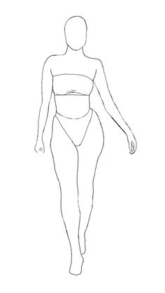 the outline of a woman's body is shown in black and white