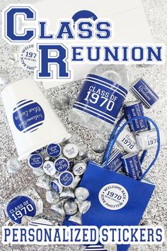 personalized stickers for the class reunion