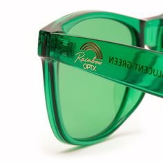 Our color sunglasses are inspired by the colors of the rainbow, featuring UV400 protective lenses blocking UVA and UVB rays. Ditch the dark lenses - Your future is looking brighter! Retro Green Polarized Sunglasses, Rainbow Sunglasses With Uv Protection For Summer, Green Plastic Sunglasses With Uv Protection, Green Mirrored Sunglasses In Plastic, Trendy Green Polycarbonate Sunglasses, Trendy Rainbow Sunglasses With Gradient Lenses, Green Fun Sunglasses With Uv Protection, Fun Green Sunglasses With Uv Protection, Green Anti-reflective Polycarbonate Sunglasses