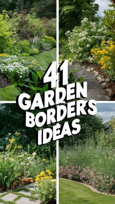 Find inspiration to elevate your garden decor with these creative garden border-themed ideas. For more tips, visit our website! Garden Bed Layout, Narrow Garden, River Rock Landscaping, Border Ideas, Front Garden Design, Grasses Landscaping