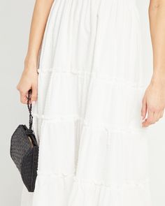 Pricing Comparison Few Moda $68 Reformation $278 For Love & Lemons $248 Product Details Adorable ruffled cap sleeves finish off the smocked bodice of this soft and breezy dress. Done with a tiered maxi skirt and side pockets.- Pockets- Square neckline- Maxi length- Fully lined- Content: 50% Viscose, 45% Linen, 5% Spandex- Care: Machine Wash Cold / Hand Wash Style# K21WDR10053X Fit Notes - Model wearing a size S- Model measurements: 5'9'' Height / 32'' Bust / 24'' Waist / 34'' Hips- Garment m Sea Dress, Daphne Dress, Bra Size Charts, Tiered Maxi Skirt, Breezy Dress, Cap Dress, Dress Shapes, White Maxi Dresses, Clothing Size Chart