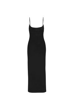 THAIS DRESS BLACK Stretch Slip Dress For Night Out, Bodycon Maxi Slip Dress For Night Out, Maxi Length Bodycon Slip Dress For Night Out, Sleek Fitted Slip Dress With Side Slits, Evening Bodycon Maxi Slip Dress, Bodycon Maxi Length Slip Dress For Evening, Bodycon Maxi Length Evening Slip Dress, Corset Back Dress, Thai Dress