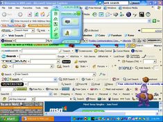 an image of a computer screen with many different things on the webpage and in the background