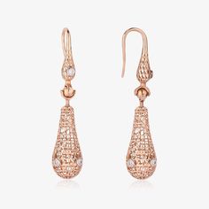 "Gold Diamond Earrings / 14k Rose Gold Diamond Pear Shaped Earrings / Drop Earrings / Rose Gold Pear Diamond Earrings / Gift For Her Made to order 14K Rose Gold (if you want 18K please send a message) Special Gold Color: Rose Gold, White Gold, Yellow Gold PROPERTIES: 💎Stone: Diamond 💎Diamond Carat: 0.18 ct 💎Diamond: 10 Pcs  💎Color: G 💎Clarity: SI 💎Micro Prong Setting 💎Non-Conflict Diamond 💎All diamonds and color stones are 100% natural If you have any additional questions about this product, just hit the \"Ask a Question\" button (just to the right of the price) and we will get back you within a few hours. Be sure to hit \"favorite\" on the right so it remains in your favorites list and/ or add to your wish list(s). Our jewels are handcrafted ▶ Want to find out more? Check out my s Luxury Rose Gold Teardrop Earrings, Elegant Rose Gold Filigree Earrings, Pear-shaped Rose Gold Earrings For Formal Occasions, Rose Gold Pear-shaped Diamond Earrings, Rose Gold Pear-shaped Earrings For Formal Occasions, Luxury Rose Gold Dangle Earrings, Formal Pear-shaped Rose Gold Earrings, Formal Rose Gold Pear-shaped Earrings, Rose Gold Drop Diamond Earrings