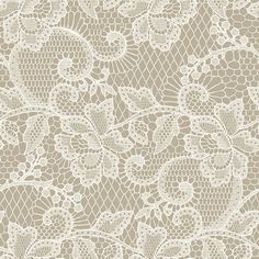 a white lace pattern on a beige background