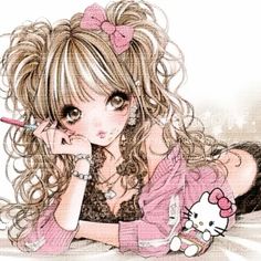 Y2k Kawaii Aesthetic, Kawaii Core Banner, Marie Rose, Pink Icons, Cute Hello Kitty, Kawaii Aesthetic, Art Style Inspiration