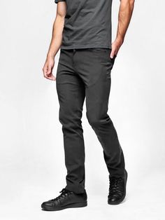 Casual Jeans With 4-way Stretch And Straight Leg, Classic Jeans With Welt Pockets And 5-inch Inseam, Mission Workshop, Italian Textiles, Climbing Gym, Handlebar Bag, The Mission, Freedom Of Movement, Pocket Jeans