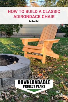 diy project idea and inspiration Adirondack Chair Diy, Diy Adirondack Chair, Chair Diy, Cedar Boards, Outdoor Sitting Area, Clever Organizer, Bob Vila, Start Reading