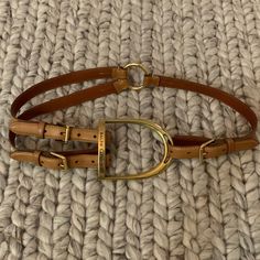 Ralph Lauren Collection Stirrup Belt Tan Leather Mint Condition Equestrian Editorial, Ralph Lauren Equestrian Style, Ralph Lauren Western Style, Ralph Lauren Western, Ralph Lauren Equestrian, Classy Cowgirl, Equestrian Aesthetic, Equestrian Chic, Equestrian Fashion