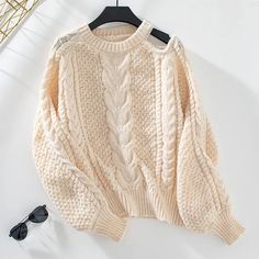 Women's Solid Color O-Neck Twist Knitted Sweater 2024 Spring Sweater Outfits, Fall Stripes, Slim Fit Sweater, Spring Sweater, Women Sleeve, Casual Sweaters, Knitted Pullover Sweaters, Knitted Sweater, Long Sleeve Casual