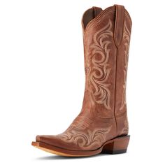 A nod to traditional Western style, Hazen pairs a walkable heel with all-over stitching. It's a works-with-everything boot you can dress up (say with a flowy, romantic dress) or down (a graphic tee and jeans).\n\t\tHazen Western Boot | Women's Hazen Western Boots in Whiskey Barrel, Size: 10 B / Medium by Ariat Ariat Boots Women's Outfit, Women’s Cowboy Boots, Ariat Boots Women's, Cowgirl Boots Outfit Fall, Cowgirl Boots Brown, Cabin Photos, English Riding Boots, Best Cowboy Boots, Ariat Cowgirl Boots