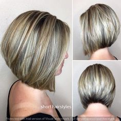 Quick Fixes and Styling Tips: Hairstyle Beauty Hacks | Look Your Best Always Straight Bobs, Angled Bob Haircuts, Balayage Short, Stacked Haircuts, Angled Bob Hairstyles, Short Bobs, Stacked Bob Hairstyles, Fine Straight Hair, Chin Length Hair