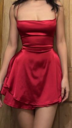 Check more at https://beautyfashionideas.com/dress/4937/ Short Cute Dresses Parties, Maroon Hoco Dresses Short, Date Night Outfit Short Dress, Party Dance Outfit, Red Homecoming Dress Aesthetic, Ball Party Outfit, Cute Red Dresses Short Casual, Red Short Dress Elegant, Red Dresses Prom Short