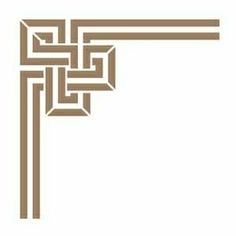 the letter f is made up of intertwined lines in brown on a white background