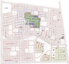 a map shows the location of several buildings and parking spaces in an area with lots of trees