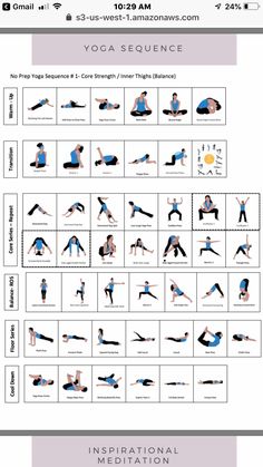 the yoga sequence for beginners is shown in this poster, which shows how to do it