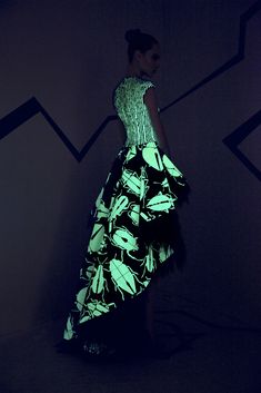 What to do if you're afraid of bugs? If you're Rami Kadi, you cover your couture in them and then make them glow like fireflies. [Photo: Courtesy] Seoul Fashion, Light Dress, Couture Mode