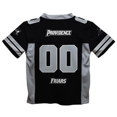 Let your kiddo look cool in his new team spirit boys Football Jersey with Providence College Friars colors and logos. Let him play, go to the game, and cheer loudly and proudly with gear by Vive La Fete.Celebrate and cheer on game day with our classic design Providence College Friars Football Jersey with mesh panels, over the shoulders yoke, and overstitched seams for added strength and comfort. Officially Licensed product sold by Vive La Fete. This awesome graphics, fun and game day Football Je Team-colored Mascot T-shirt For Sports Events, Short Sleeve Jersey With Graphic Print For Fans, Cotton Short Sleeve Fan Gear Jersey, Graphic Print Short Sleeve Jersey For Fan Gear, Graphic Print Jersey For Fan Apparel, Cotton Fan Gear Jersey With Short Sleeves, Team Spirit Mascot T-shirt For Sports Events, Team Spirit T-shirt With Mascot For Sports Events, Team-colored Mascot Tops For Sports