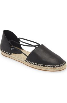 Eileen Fisher Lee Espadrille Flat (Women) | Nordstrom Flat Espadrilles, Anniversary Sale, Eileen Fisher, Womens Flats, Smooth Leather, Espadrilles, Everyday Wear, Nordstrom, Trim