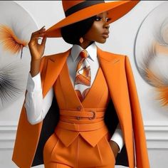 Orange is the new black , woman elegant suit Editorial Outfits, Women Suits, Stylish Work Attire, Glamour Dress, Woman Suit Fashion, Classy Work Outfits, Professional Attire, Classy Casual Outfits