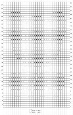 the cross stitch pattern is shown in black and white, as well as numbers on it