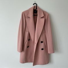 Beautiful Oversized Coat. Has Openings Near Pockets For Cape Style. Very Gently Worn. Excellent Used Condition. Cape Style, Cape Coat, Oversized Coat, Pink Black, Pink Color, Chalk, Cape, Black Pink, Jackets & Coats