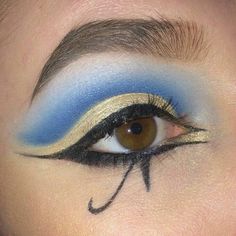 Makijaż Sugar Skull, Egyptian Eyeliner, Egyptian Make Up, Egypt Makeup, Egyptian Eye Makeup, Cleopatra Makeup, Egyptian Makeup, Starověký Egypt, Egyptian Eye