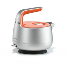 an electric tea kettle on a white background