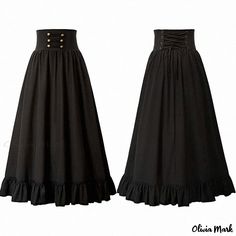 Olivia Mark - Vintage Chic Revival Dance Party Collection School Uniform Pants, Uniform Pants, Party Skirt, Dance Party, Black Vintage, Vintage Chic, Olivia Mark, A Line Skirt, Long Skirt